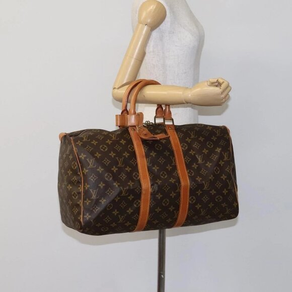 LOUIS VUITTON Monogram Keepall 45 Boston Bag M41428 LV Auth EC144 - Picture 3 of 16